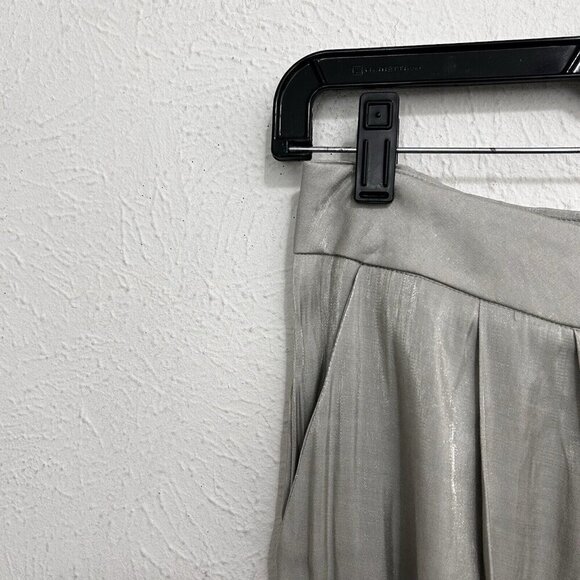Ellison Light Gray Silky Trouser Pants Sz S Pleated Business Career Lightweight - Picture 5 of 12